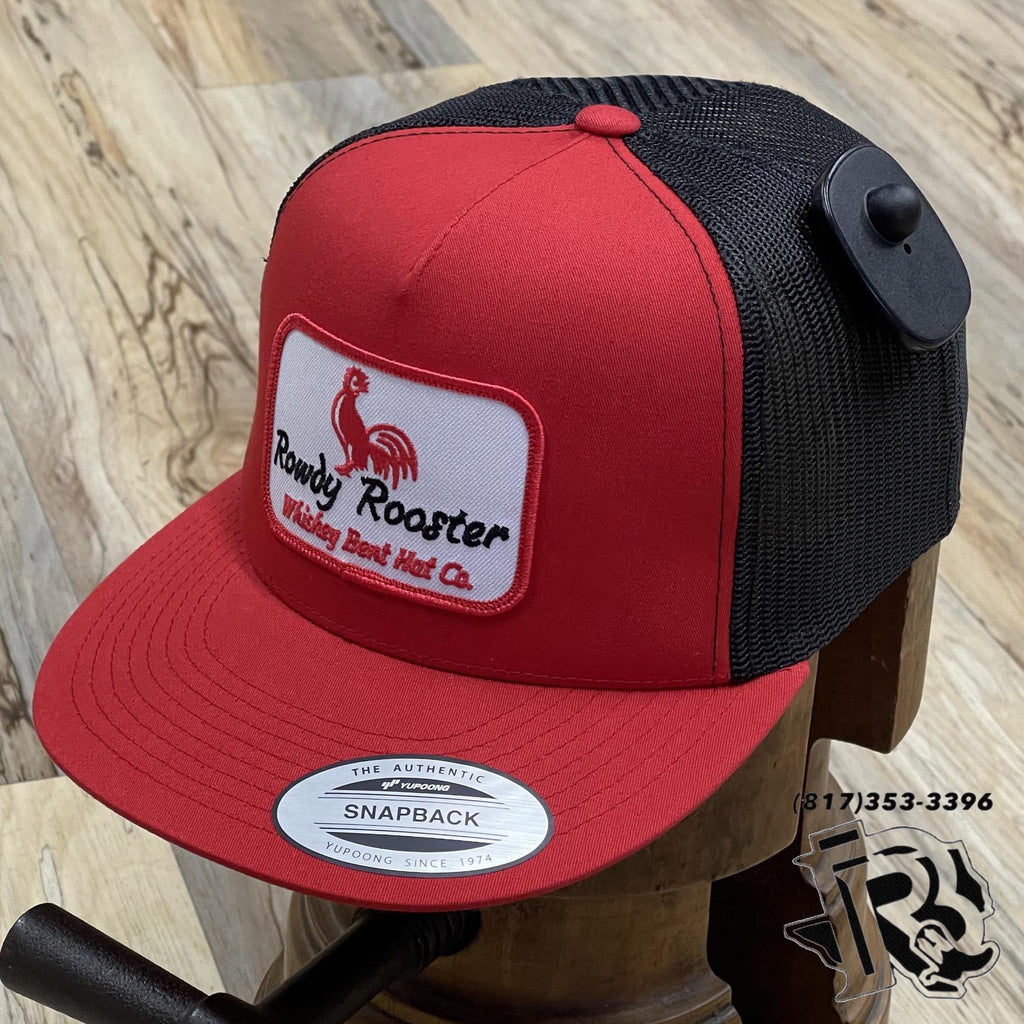 “ Rowdy Rooster “ | WHISKEY BENT HAT BLACK/RED