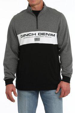 MEN'S CINCH DENIM 1/4 ZIP PULLOVER - MULTI |MWK1923001