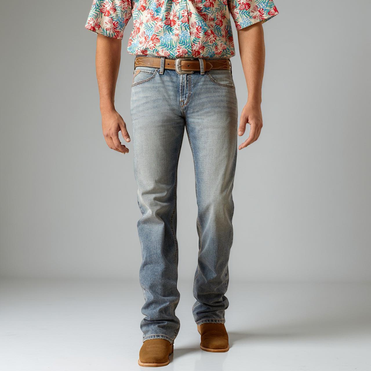 Ariat Men's Light Wash M7  Slim Fit Straight Leg Jeans | 10051602 M7