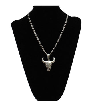 Twister Silver Longhorn Necklace  | 32148