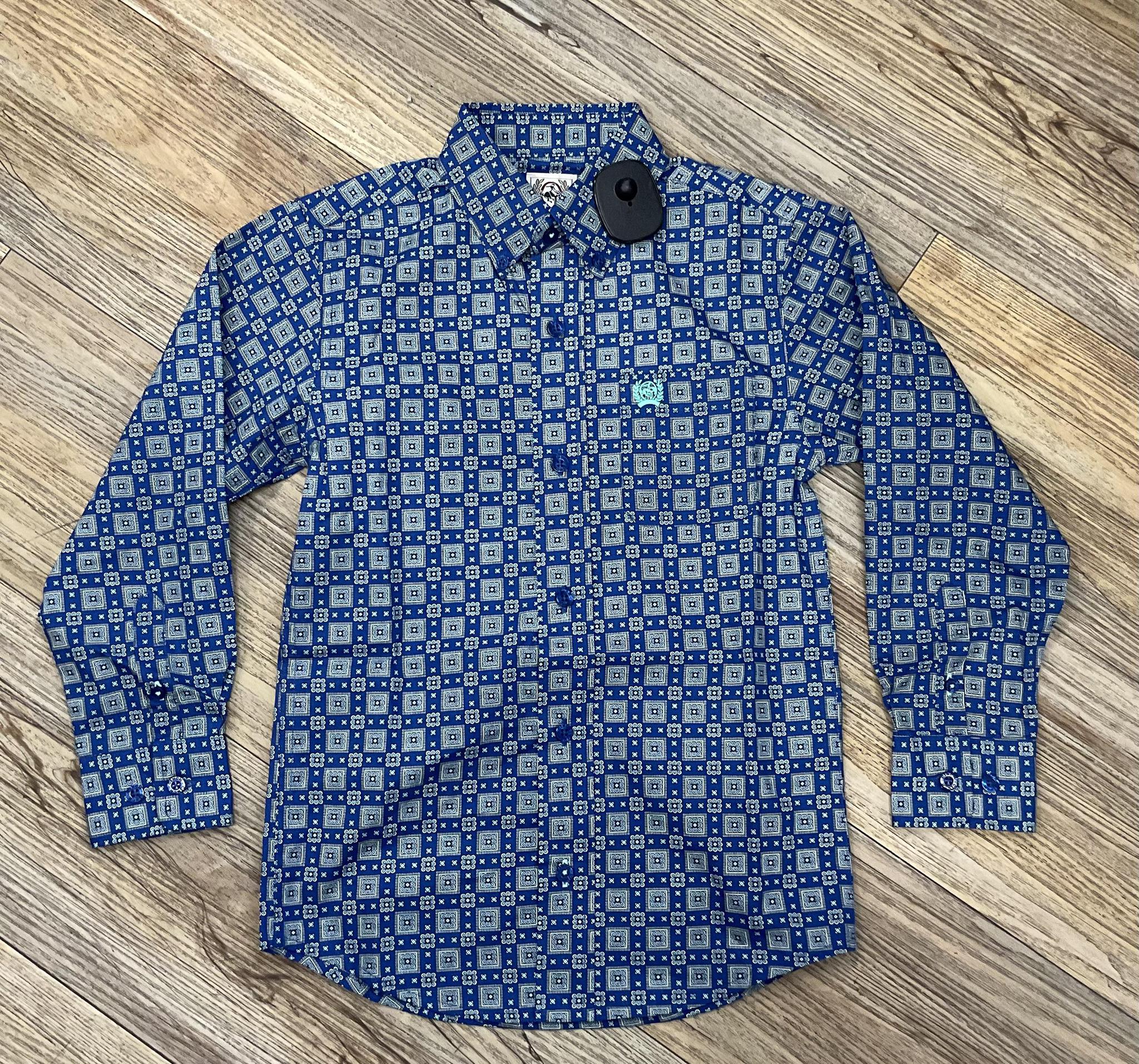 Cinch Boys Infant  royal long Sleeve Shirt | MTW7062385