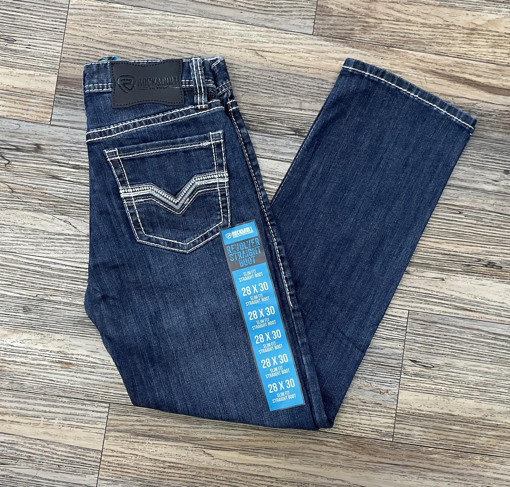 MEN’S ROCK & ROLL SLIM STRAIGHT BOOT  MEDIUM WASH JEANS | BM1RD06137