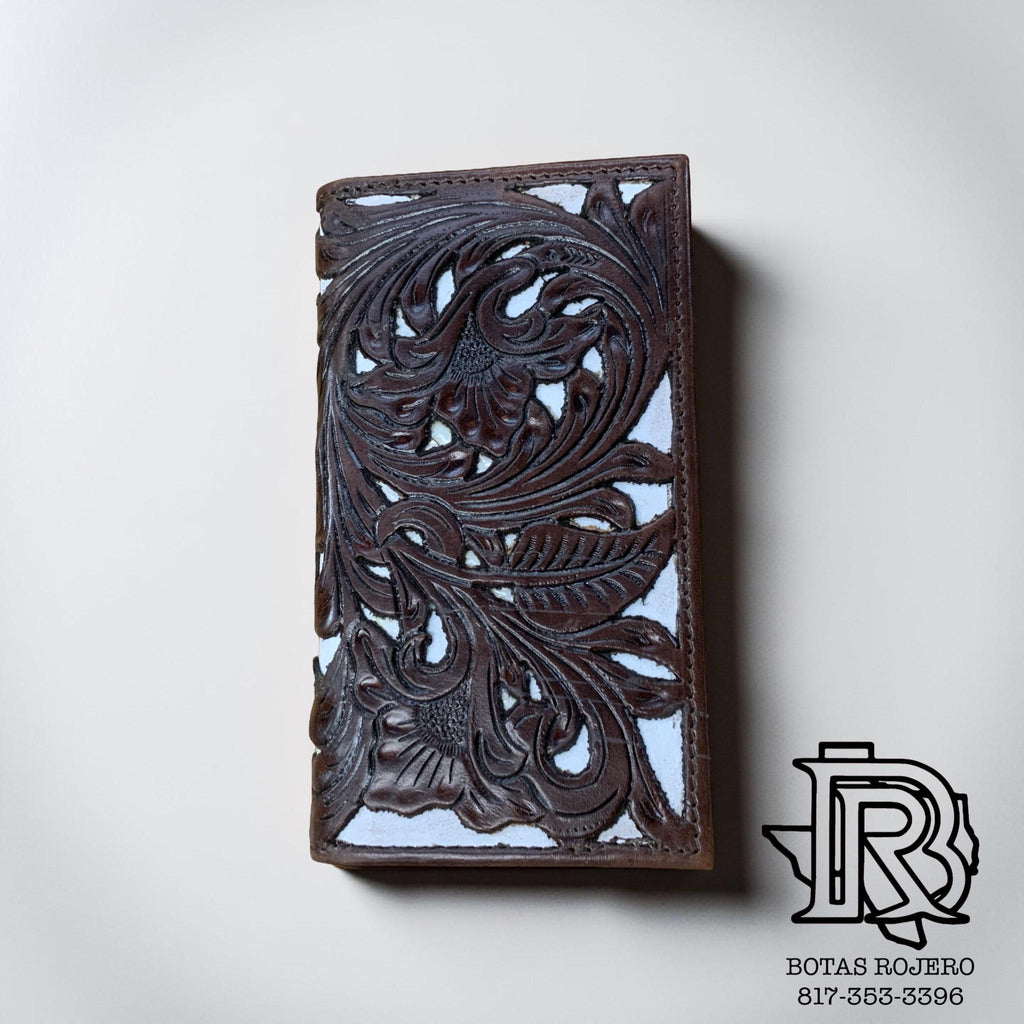 “ LIAM “ WESTERN RODEO WALLET TOOLED LEATHER HANDMADE