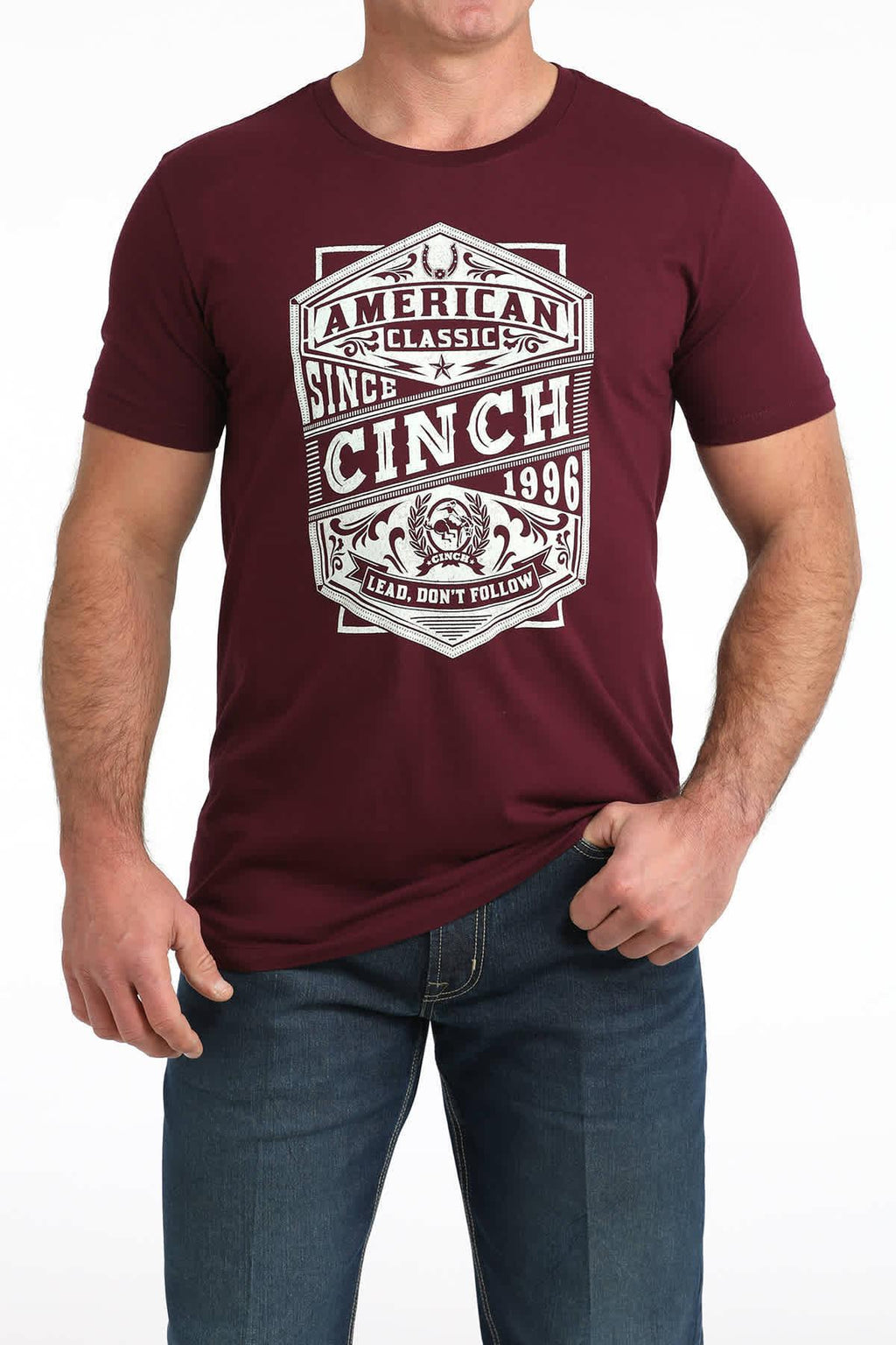 CINCH  MENS SHORT SLEEVE ‘AMERICAN CLASSIC’ LOGO T-SHIRT |MTT1690704