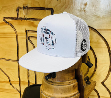 ‘’MAX’’ |BR’S LOGO WHITE TRUCKER CAP