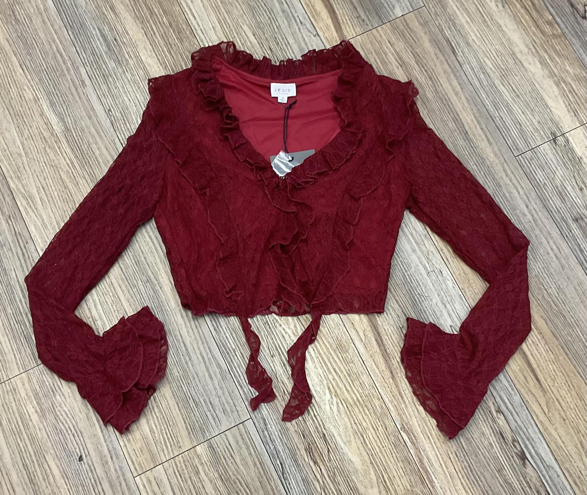 ‘’KARLA’’ BURGUNDY BLOUSE