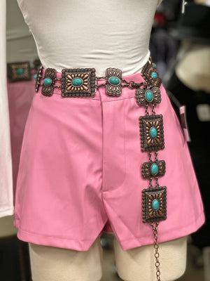 ‘’LUISA’’  CONCHO TURQUISE BELT