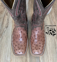 Load image into Gallery viewer, ‘’JONATHAN’’ MENS ANDERSON BEAN RUM BROWN FULL QUILL OSTRICH BOOT| 337825