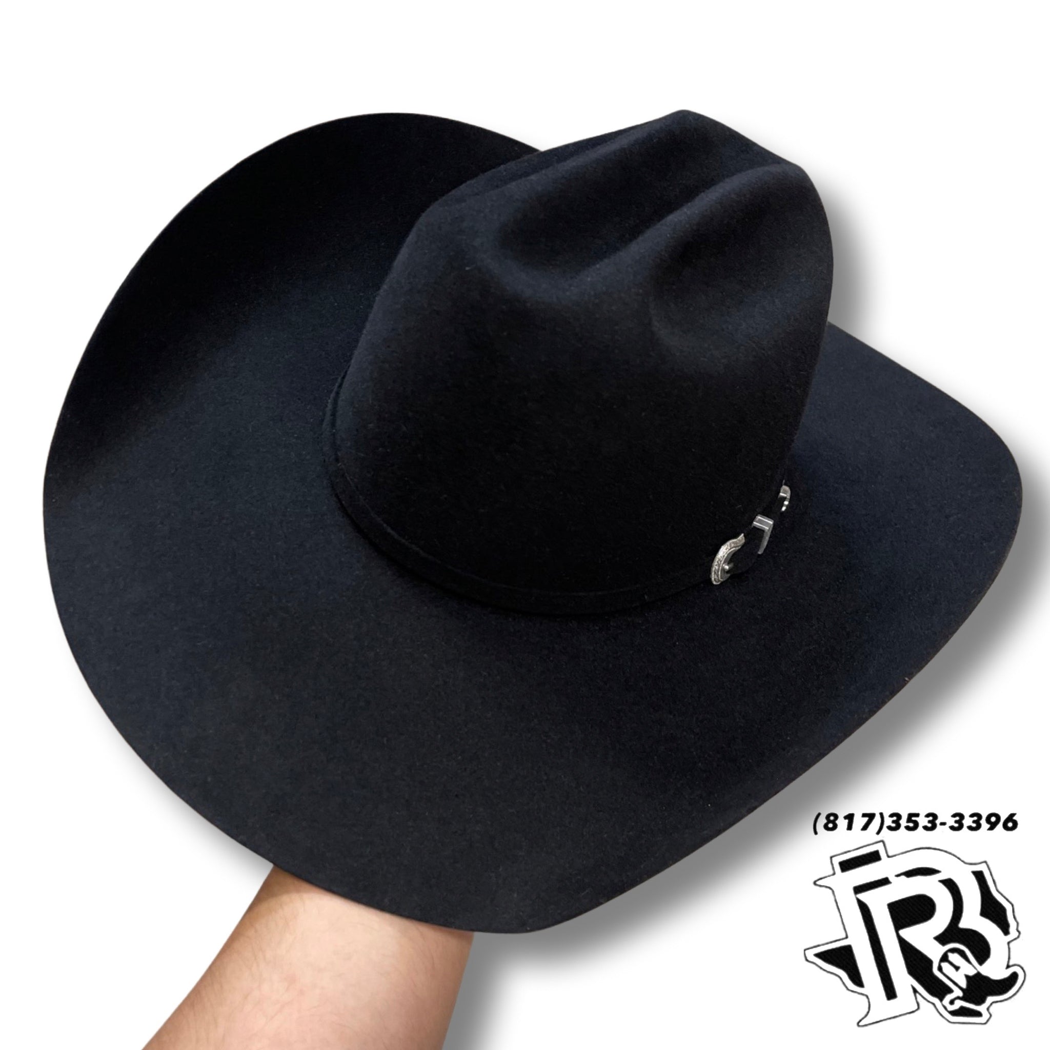 7X American Hat Black Felt Hat 7 5/8