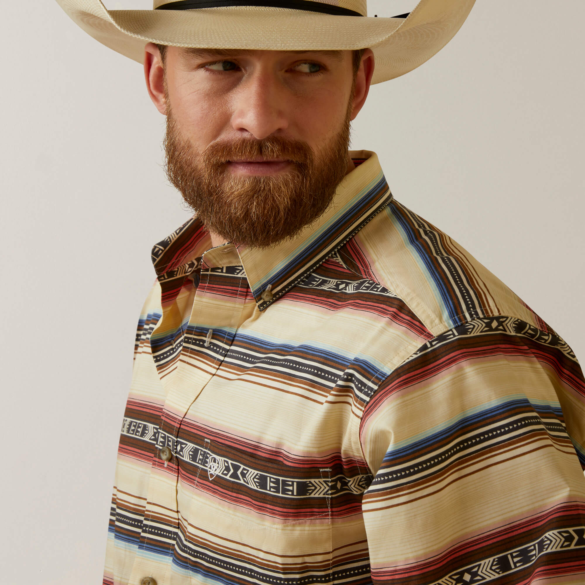 “ MARCOS “ | Men’s pro team Darren fitted sand long shirt | 10044912