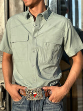 Load image into Gallery viewer, ‘’LUIS‘’ MENS PLATINE PERFORMANCE  SAGE SHIRT |PGS9166