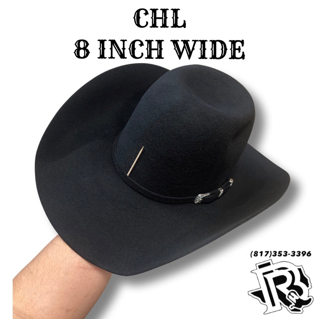 “ Joel “ | MEN WOOL COWBOY HAT BLACK OPEN CROWN