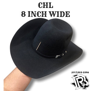 “ Joel “ | MEN WOOL COWBOY HAT BLACK OPEN CROWN