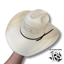 Load image into Gallery viewer, “ CROSS “ | RODEO KING STRAW COWBOY HAT IVORY