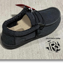 Load image into Gallery viewer, Mens hey dude Wally Sox micro total black | 150204942