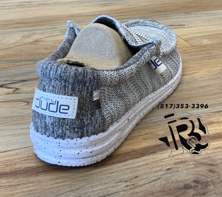 Wally Stretch Hey Dude Wally Canvas Grey Hey Dude Wally Stretch