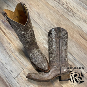 “ ANNA “ | YOUTH WESTERN GIRL BOOTS BROWN CORRAL BOOTS A1119