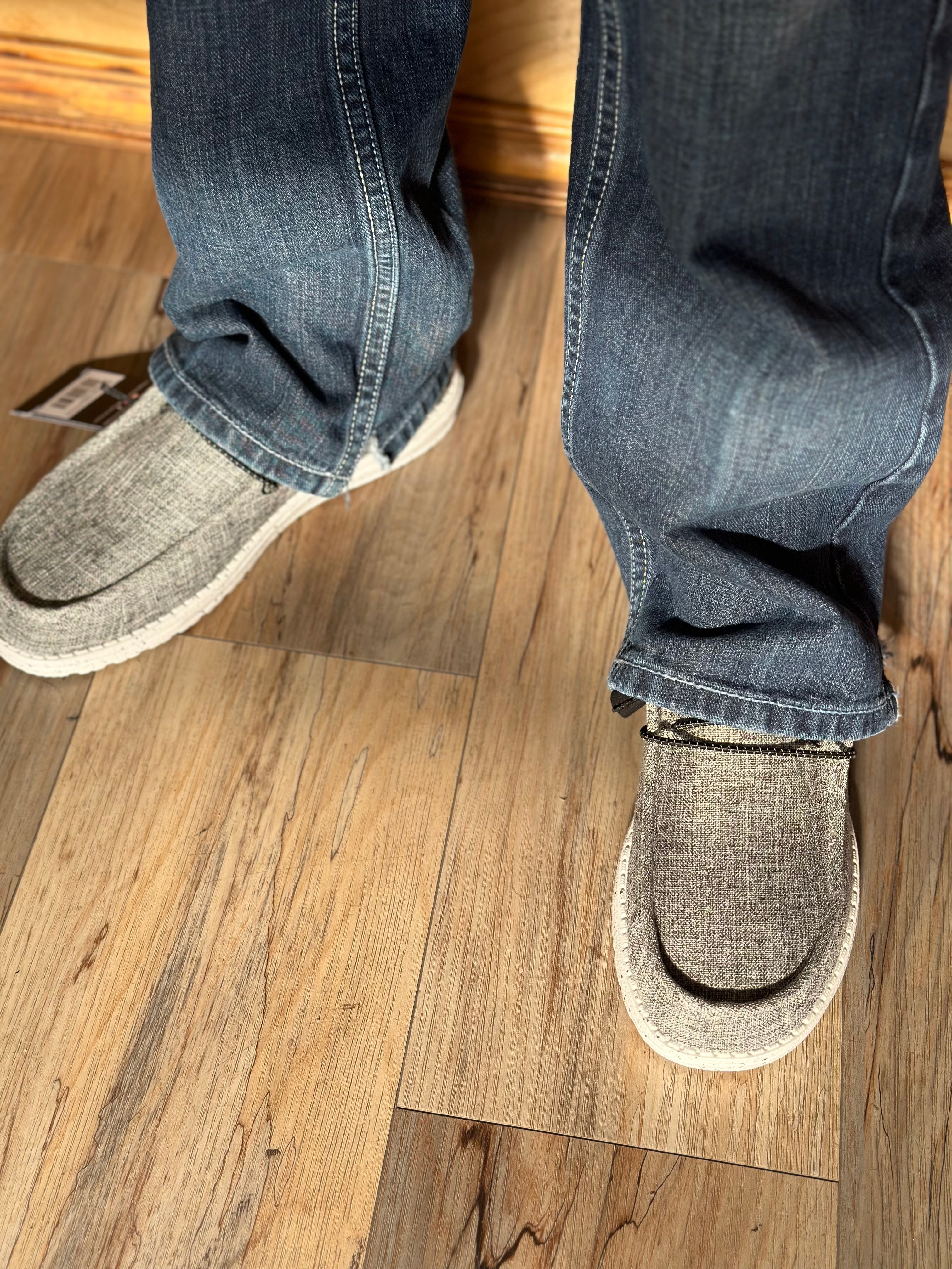 “ WALLY JACQUARD “ | Mens hey dude black aztec shoe | 40010-0WI