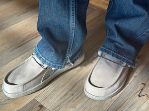 “ PAUL “ | MENS HEY DUDE STRETCH SLIP ON SHOE LIGHT WHITE 40013-2AT
