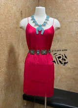 Load image into Gallery viewer, Alana pink fringe dress