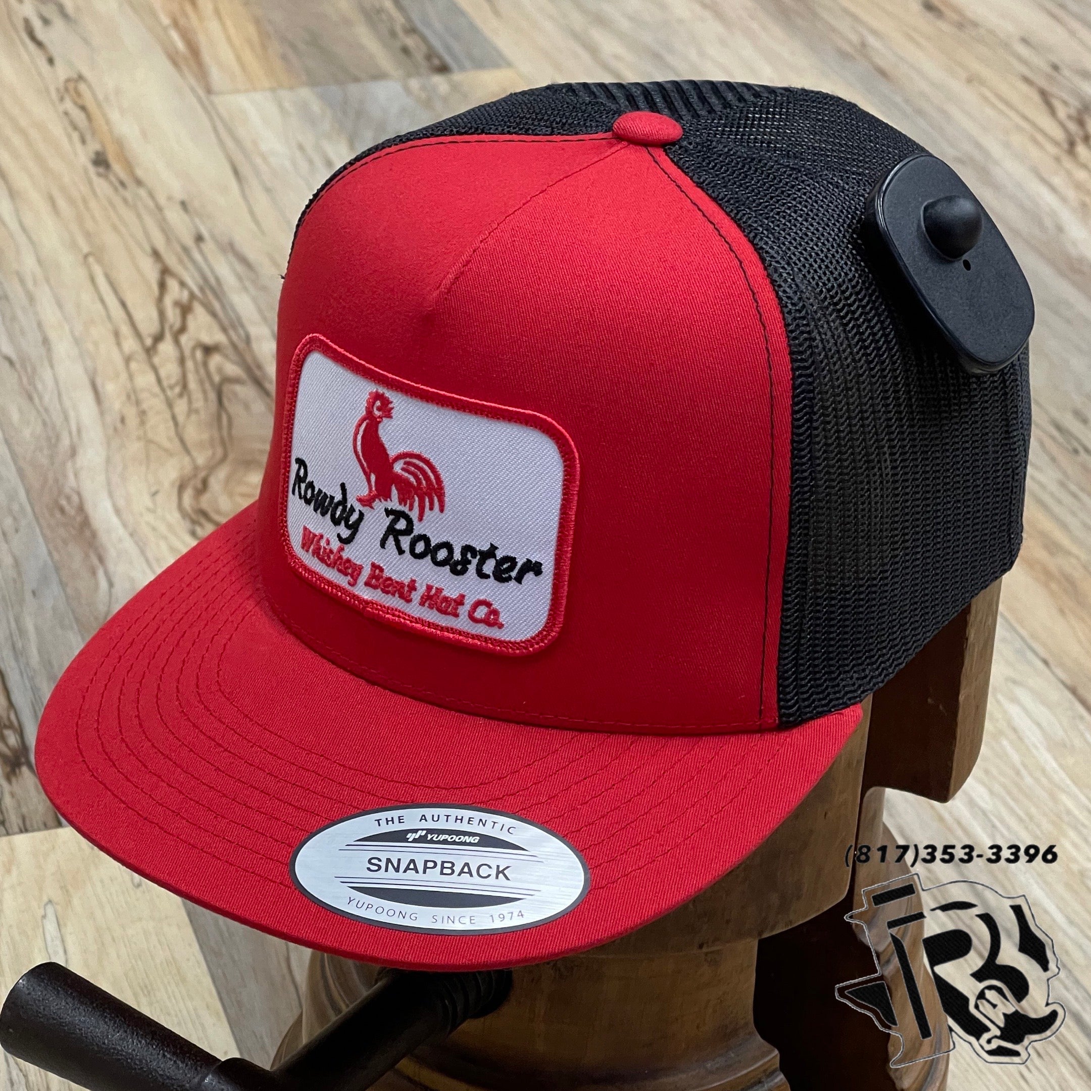 “ Rowdy Rooster “ | WHISKEY BENT HAT BLACK/RED