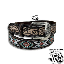 Load image into Gallery viewer, “ Aaron  “ |BOYS  SOUTHERN WESTERN BEADED COWBOY BELT KH-3024K