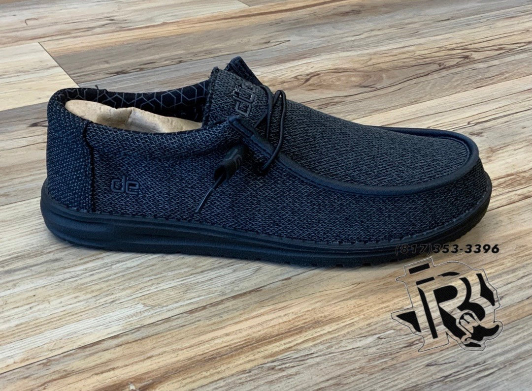 Mens hey dude Wally Sox micro total black 150204942