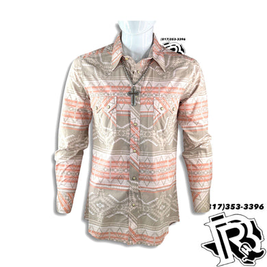 “ FROST “ | MEN’S LONG SLEEVE SNAP BUTTON SOUTHERN WESTERN DESIGN
