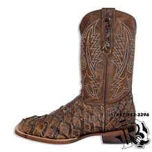 Load image into Gallery viewer, FISH BOOTS (BIG BASS) | DARK BROWN ORIGNAL FISH MEN SQUARE TOE BOOTS