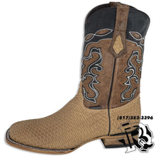 Load image into Gallery viewer, “ Hank “ | Men Western Square Toe Light Brown Boot #1010