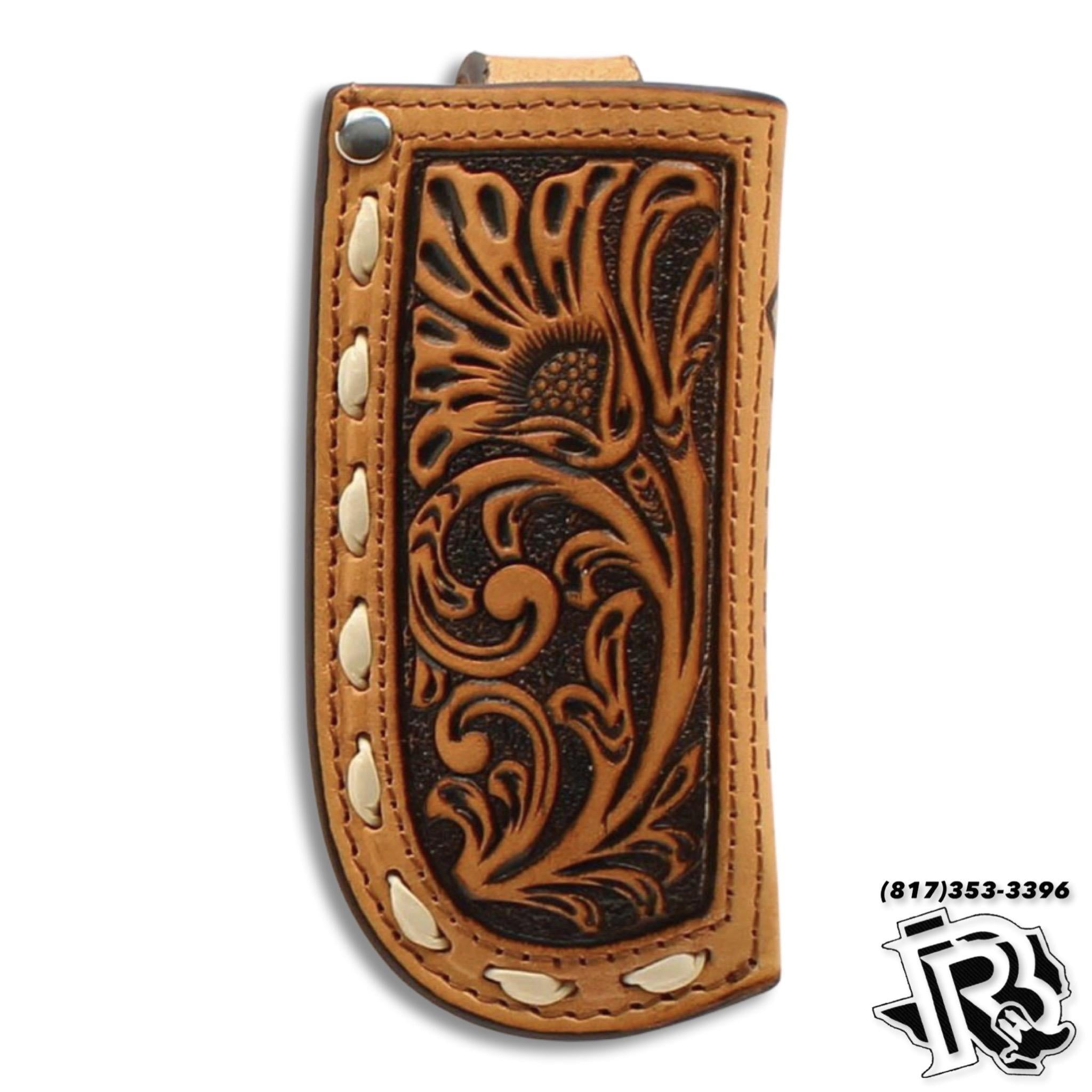 ARIAT KNIFE SHEATH FLORAL EMBOSSED LARGE A1801108