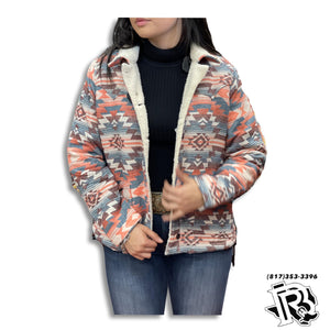 “ Malia “ | WOMEN WRANGLER JACKET GRIZZLY AZTEC PINK 112317279