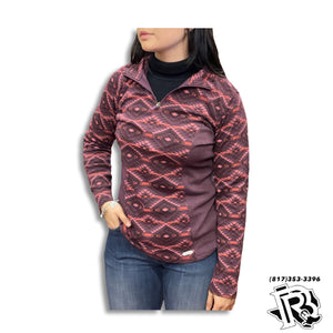 “ Jocelyn “  | WOMENS AZTEC PULLOVER BURGUNDY PRWO91RZXR