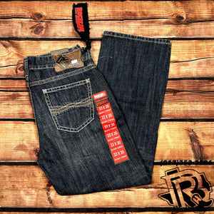 ROCK ROLL JEANS MENS JEANS DOUBLE BARREL BOOTCUT 19’’