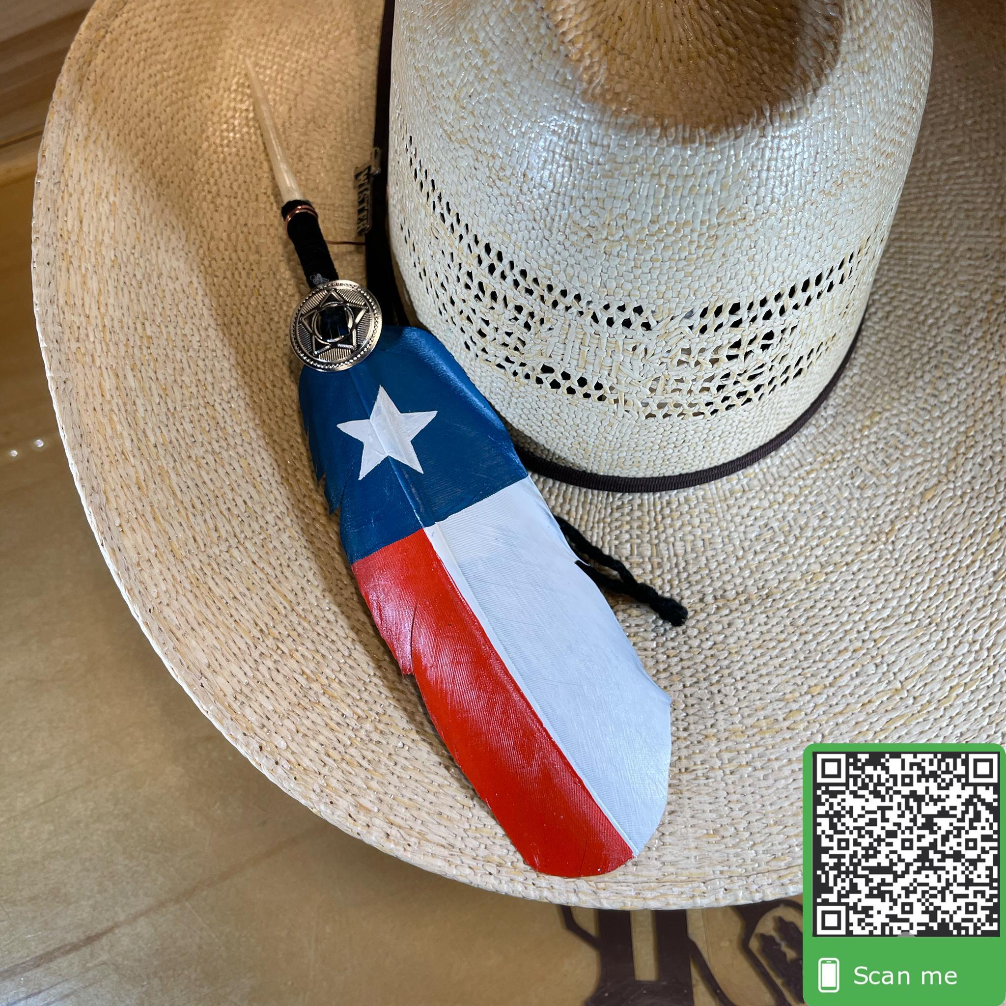 THE TEXAS FEATHER | HAND PAINTED