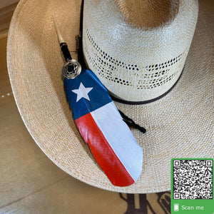 THE TEXAS FEATHER | HAND PAINTED