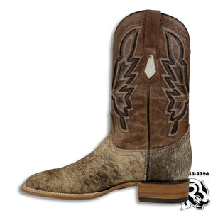 COW HIDE | MEN WESTERN SQUARE BOOTS LIGHT BROWN