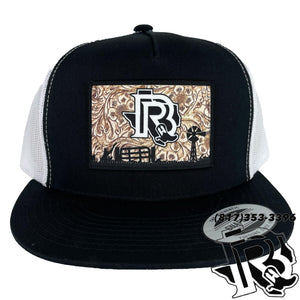 TOOLED LEATHER EDITION | BR CAP BLACK/WHITE