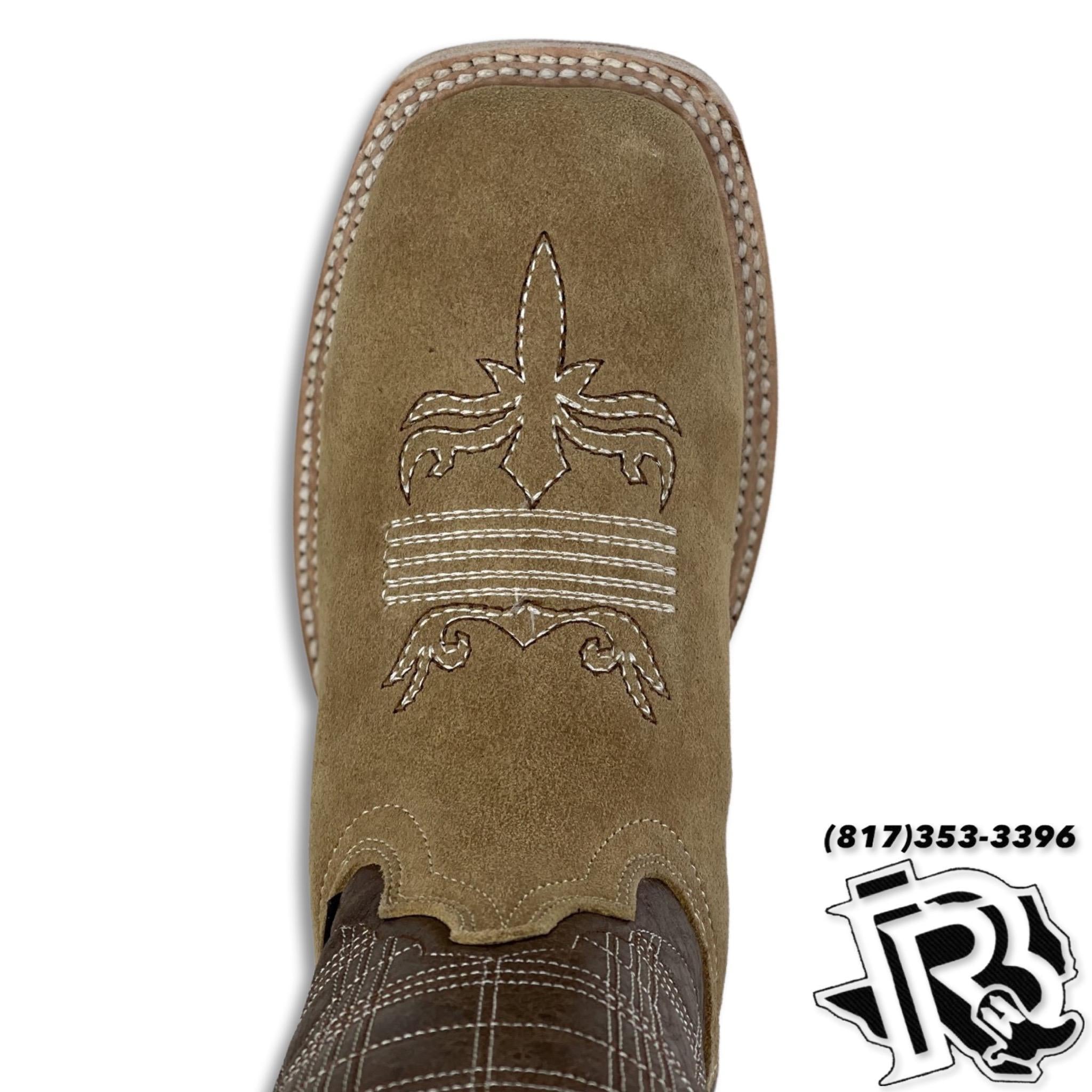 ROUGH OUT SAND | MEN SQUARE TOE WESTERN BOOTS