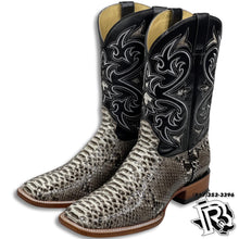 Load image into Gallery viewer, ORIGINAL PYTHON SNAKE | SQUARE TOE MEN BOOTS STYLE #1010