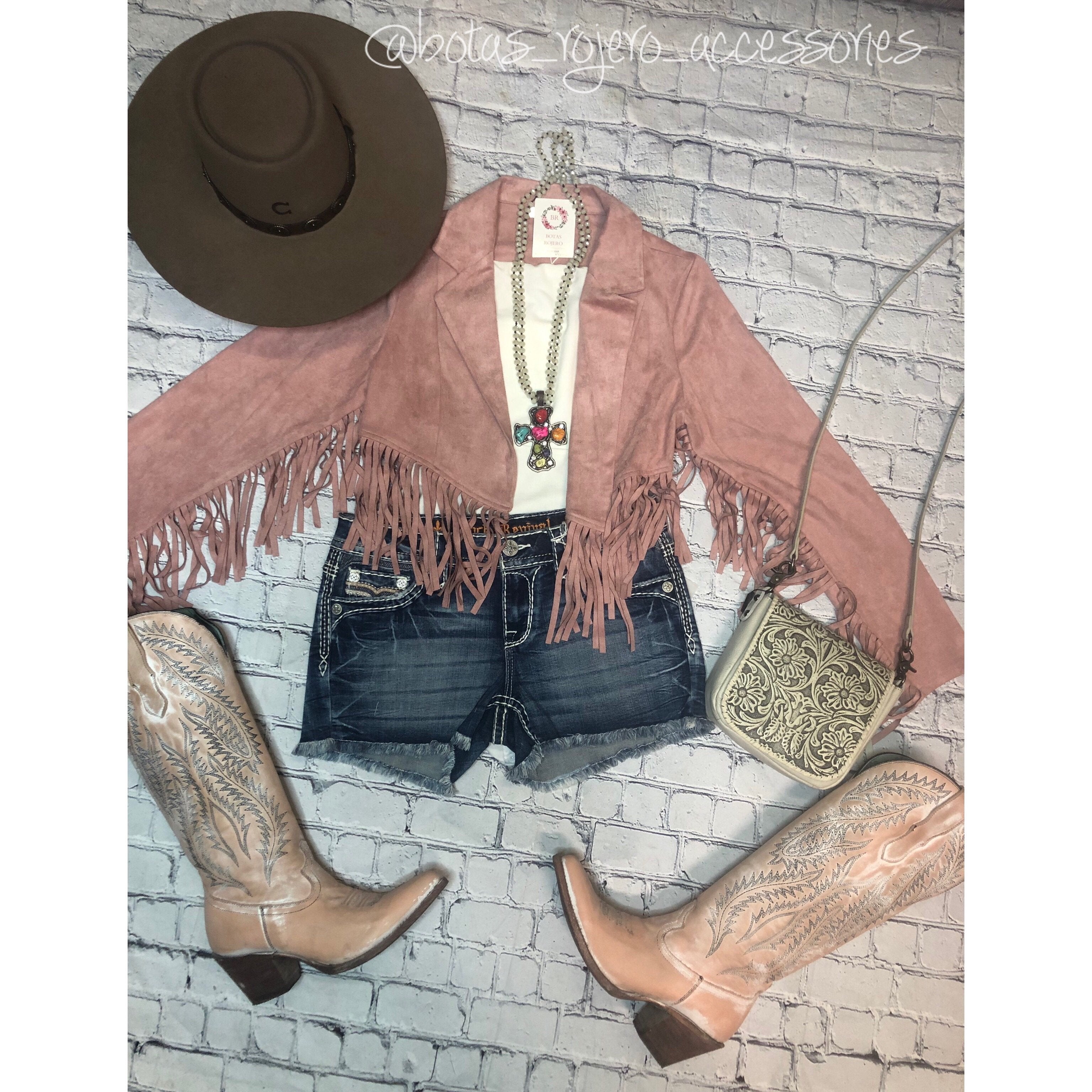 Pink fringe blazer
