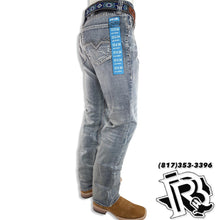 Load image into Gallery viewer, SLIM STRAIGHT | LIGHT WASH MEN&#39;S ROCK ROLL WESTERN JEANS