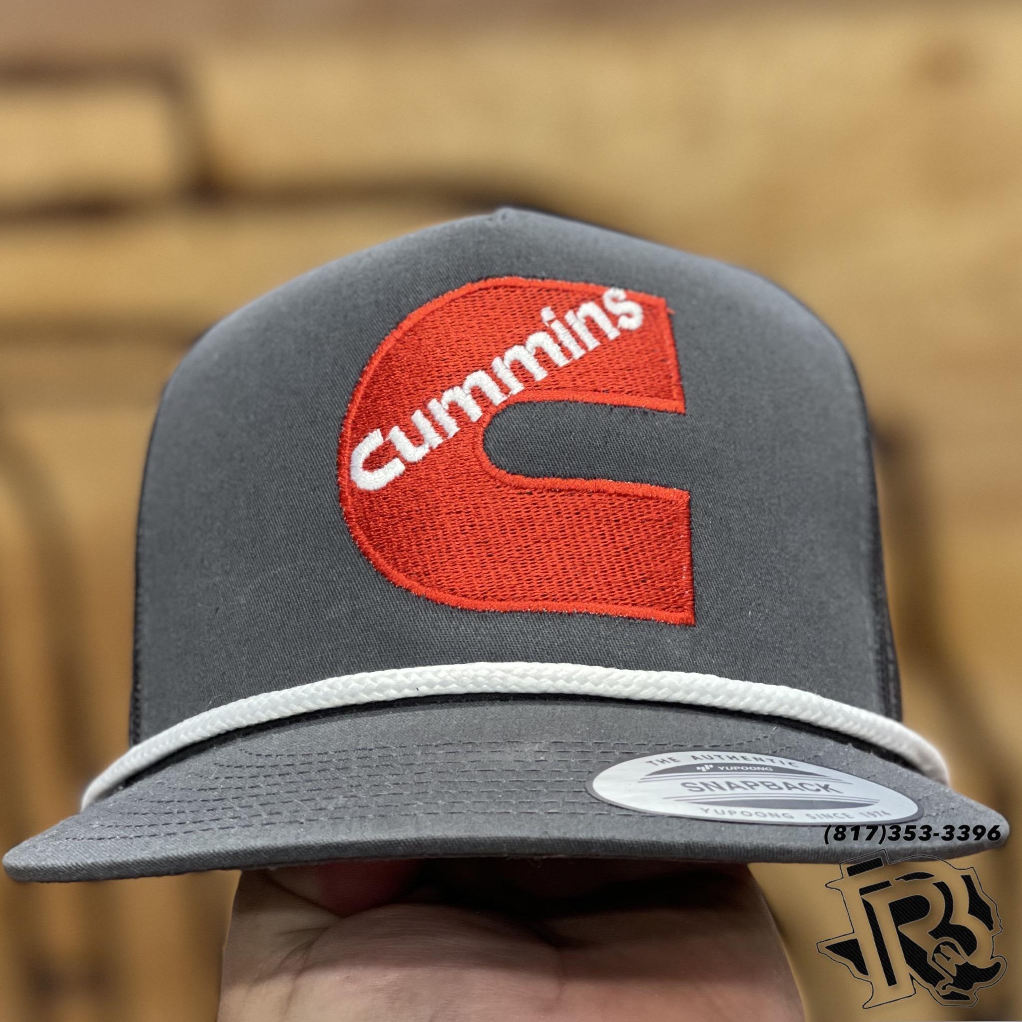 CUMMINS TRUCKER CAP WITH ROPE CHARCOAL CHARCOAL Botas Rojero