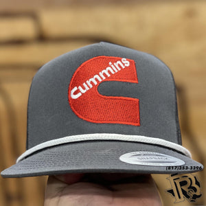 “ CUMMINS “ | TRUCKER CAP WITH ROPE CHARCOAL/CHARCOAL