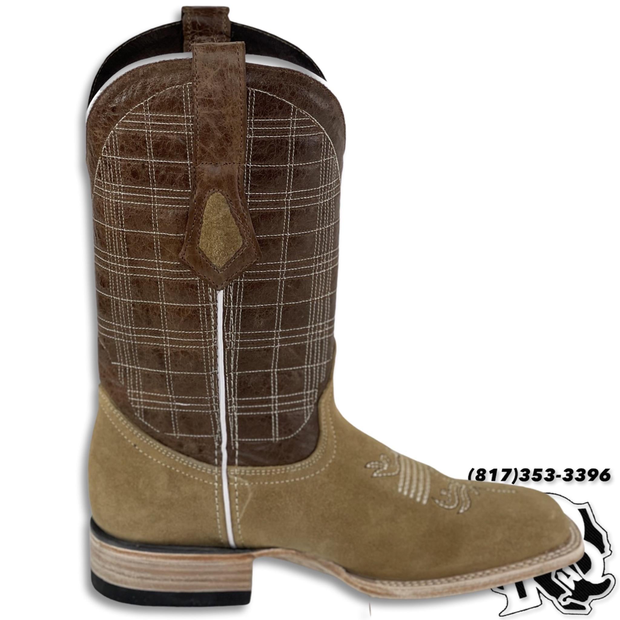 ROUGH OUT SAND | MEN SQUARE TOE WESTERN BOOTS