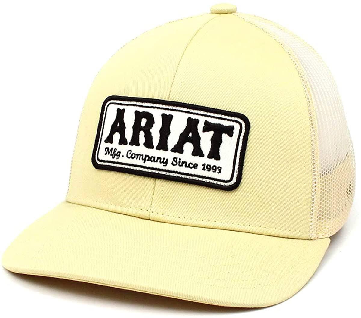 Ariat Men's Light Yellow Snapback Logo Patch Cap| A300019125