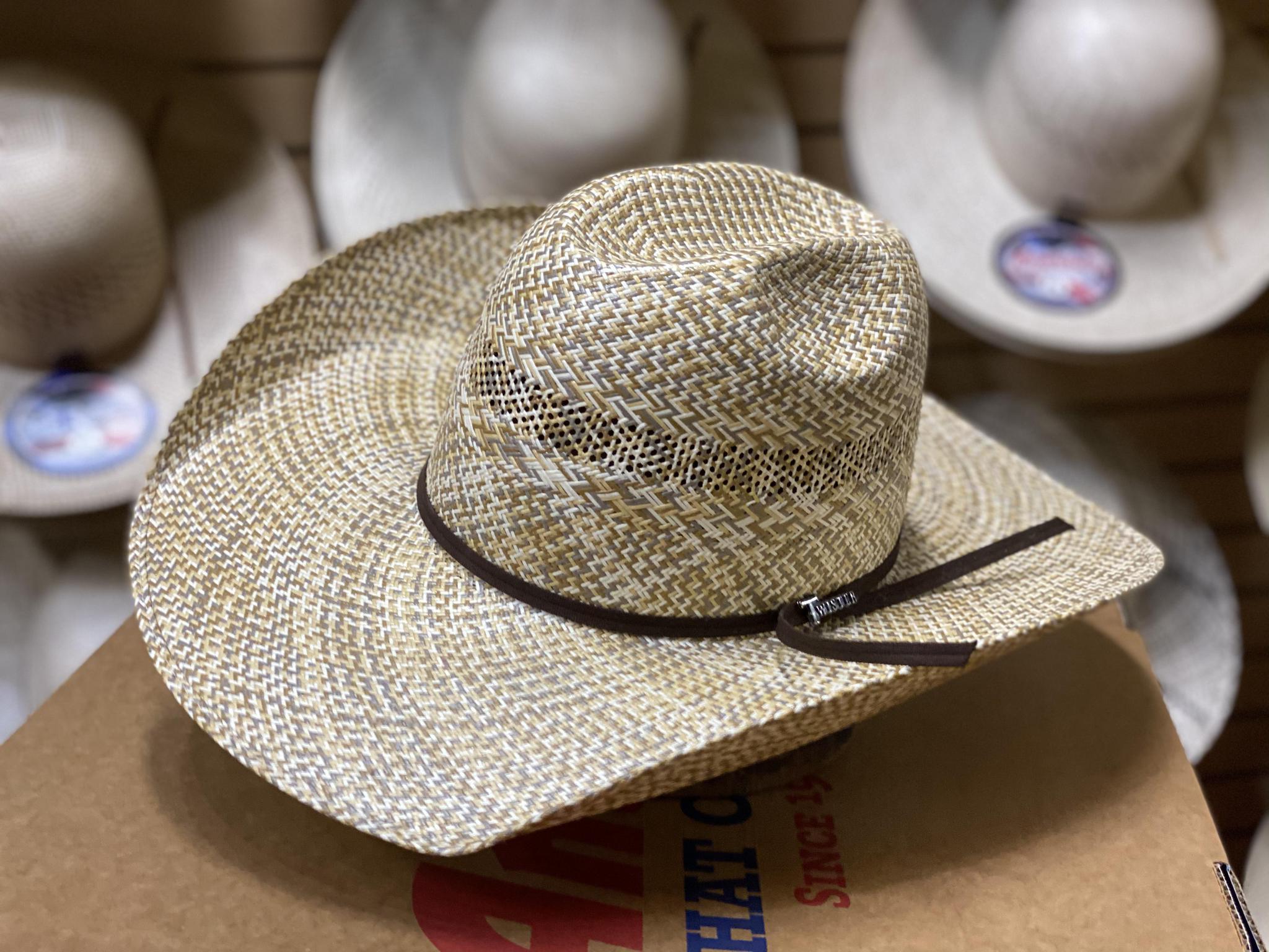TWISTER STRAW HAT | 20X Shantung Hat (comes open to shape)