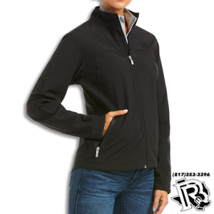 ARIAT WOMEN JACKET | BLACK WITH BLACK LETTERS
