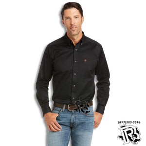 “ Jason “ | MEN ARIAT FITTED SOLID BLACK ARIAT SHIRT BUTTON UP 10034229