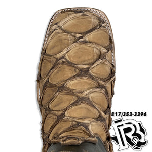 BIG BASS FISH BOOT | TONY LAMA MEN SQUARE TOE WESTERN BOOT  LEVIATHAN CHOCOLATE